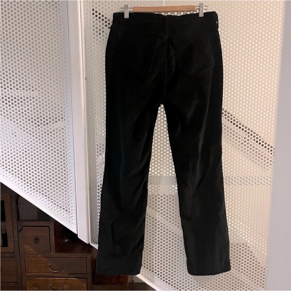 NYDJ The Marilyn Straight-Leg Velvet Jeans Size 12 in Black Inseam 32” - Picture 7 of 16